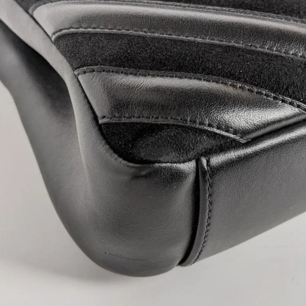 SOLDSaint Laurent Monogram College Medium Black Suede Leather Satchel - Picture 5 of 8